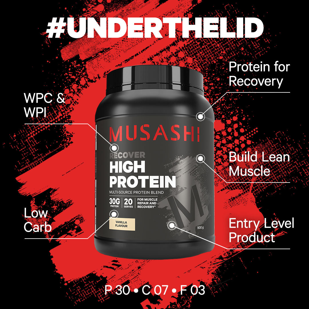 Musashi High Protein Chocolate Milkshake 900g