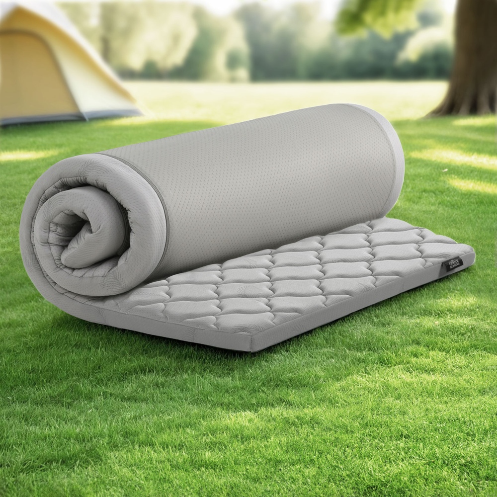 TEMU Bedding Single Foldable Mattress Camping Mat Travel Roll Up Floor Bed