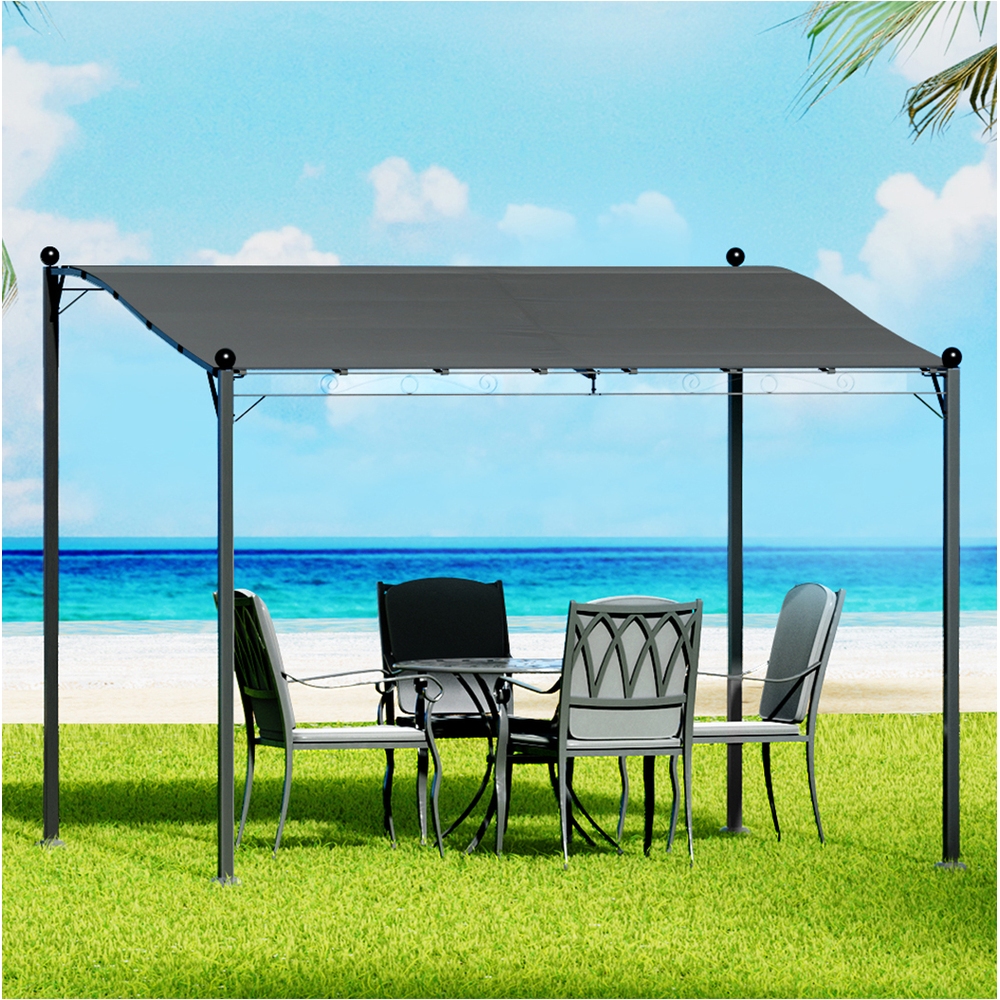 TEMU Gazebo Marquee Outdoor Event Wedding Tent Camping Art Canopy Grey