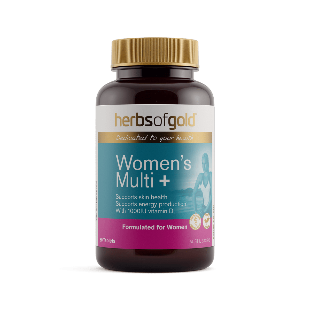 Herbs of Gold Women'S Multi + 60 Tablets