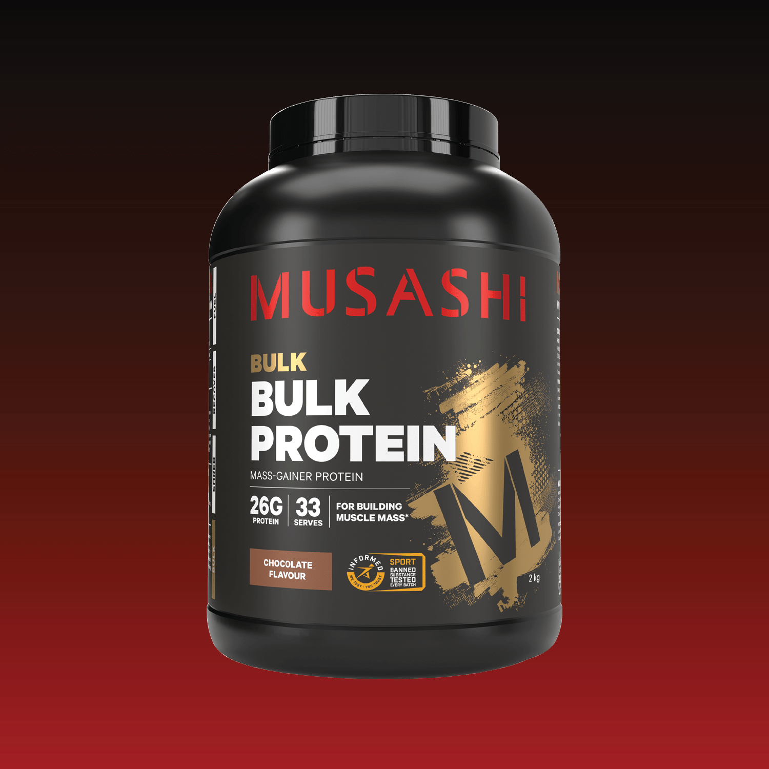Musashi Bulk Protein Chocolate Milkshake 2kg
