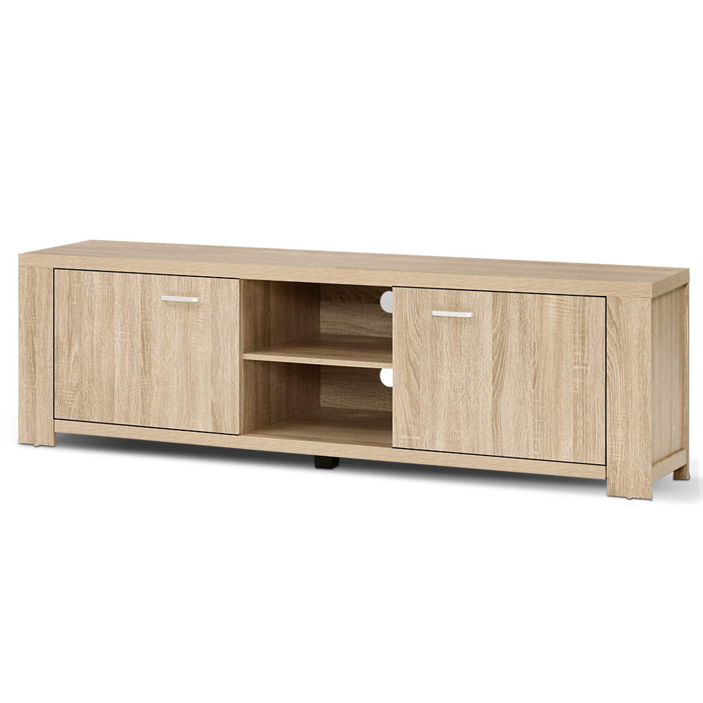   tv cabinet entertainment unit stand storage shelf 160cm pine maxi Product details 1