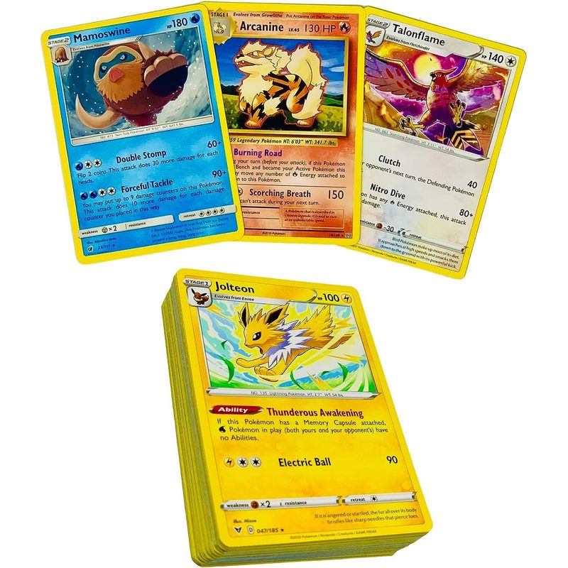 TEMU Tcg - Assorted Lot From Series, 50 Cards + 3 Rare Cards (53 Total)