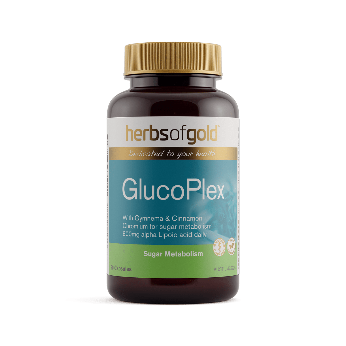 Herbs of Gold GlucoPlex 60 Capsules