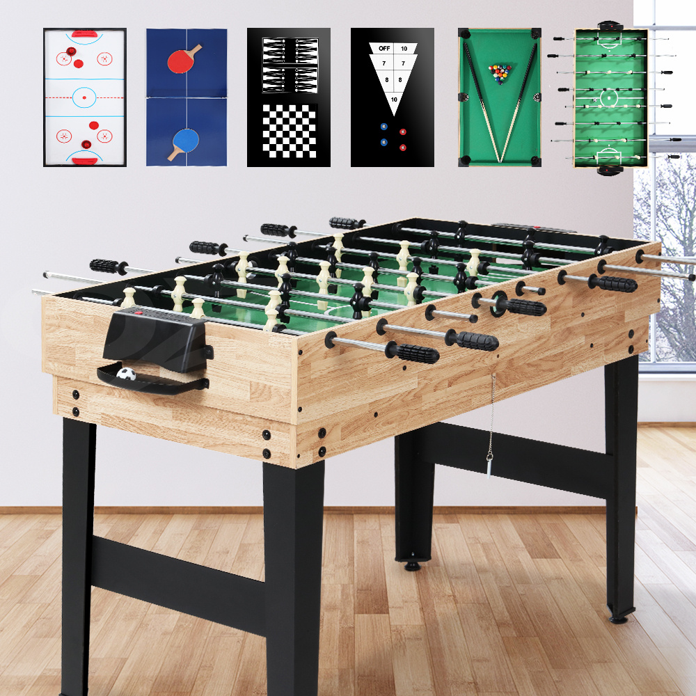 TEMU 10-in-1 Foosball Table Soccer Hockey Pool Shuffeboad Combo Games Home Party