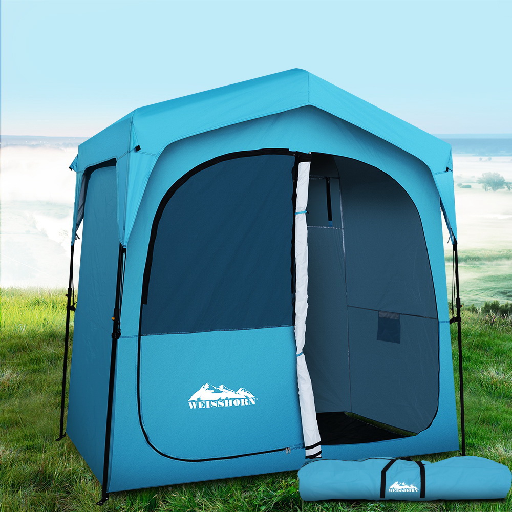 TEMU Weisshorn Double Camping Shower Toilet Tent Outdoor Fast Set Up