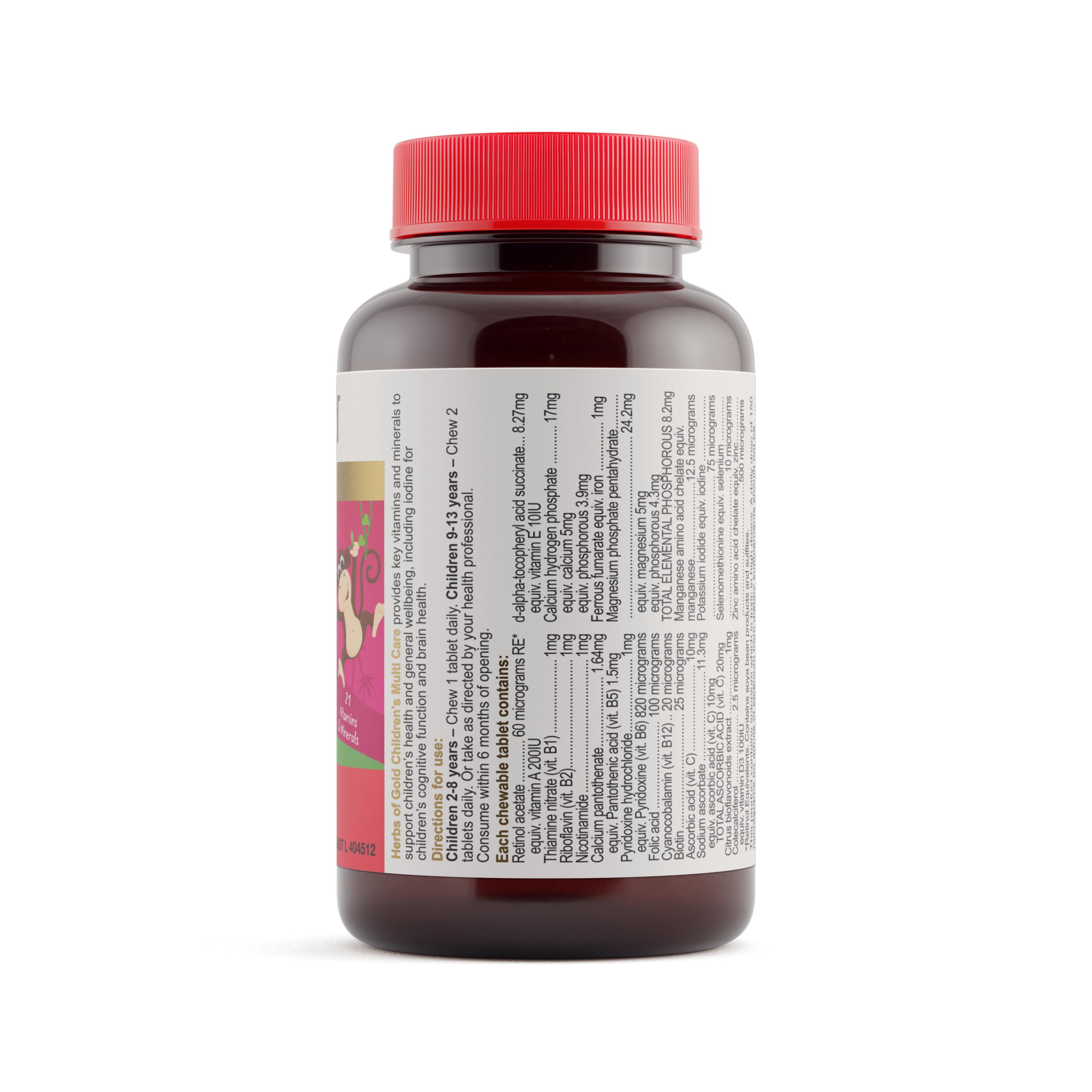 Herbs of Gold Children's Multi Care 60 Tablets