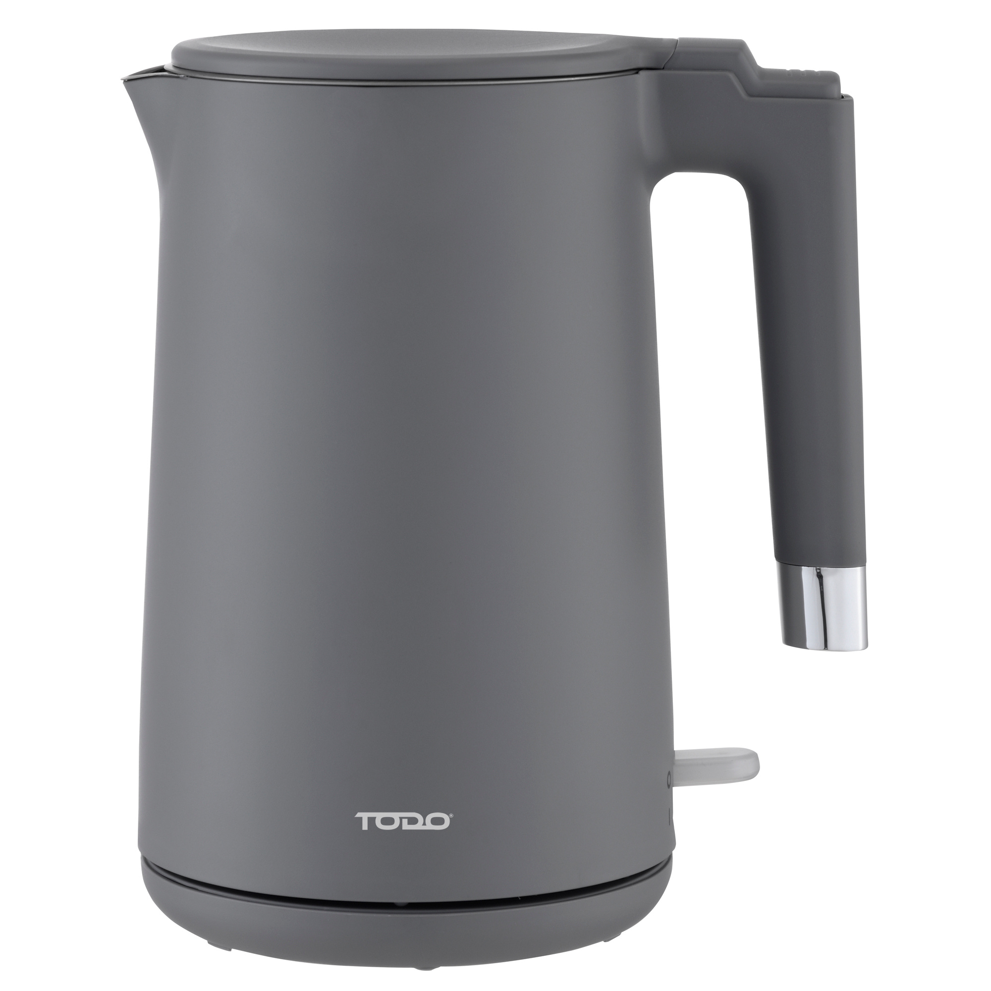 TEMU 1.7l Electric Cordless Kettle Stainless Steel Sus304 Inner Jug - Grey
