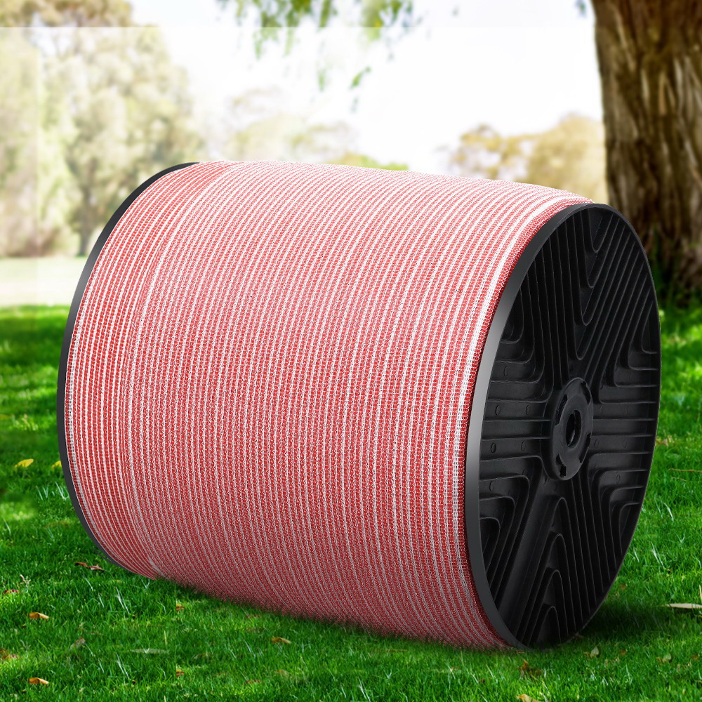 TEMU Giantz Electric Fence Wire 1200m Fencing Tape Poly Stainless Steel Temporary Kit