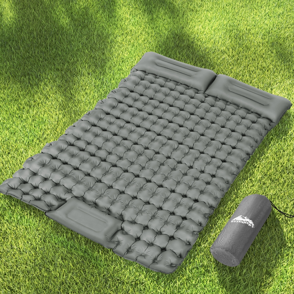 TEMU Weisshorn Self Inflating Mattress Camping Sleeping Mat Air Bed Double Pillow Bag