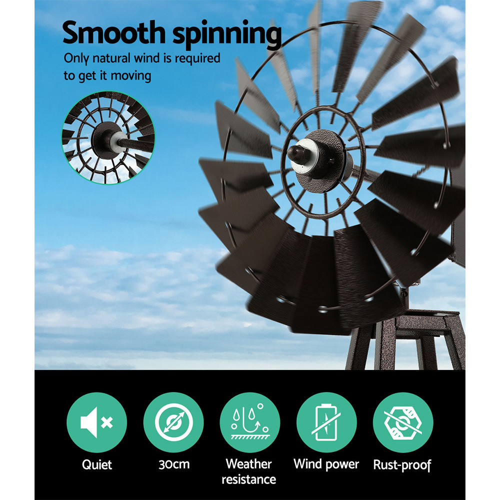   garden windmill 120cm metal ornaments outdoor decor ornamental   Product details 6