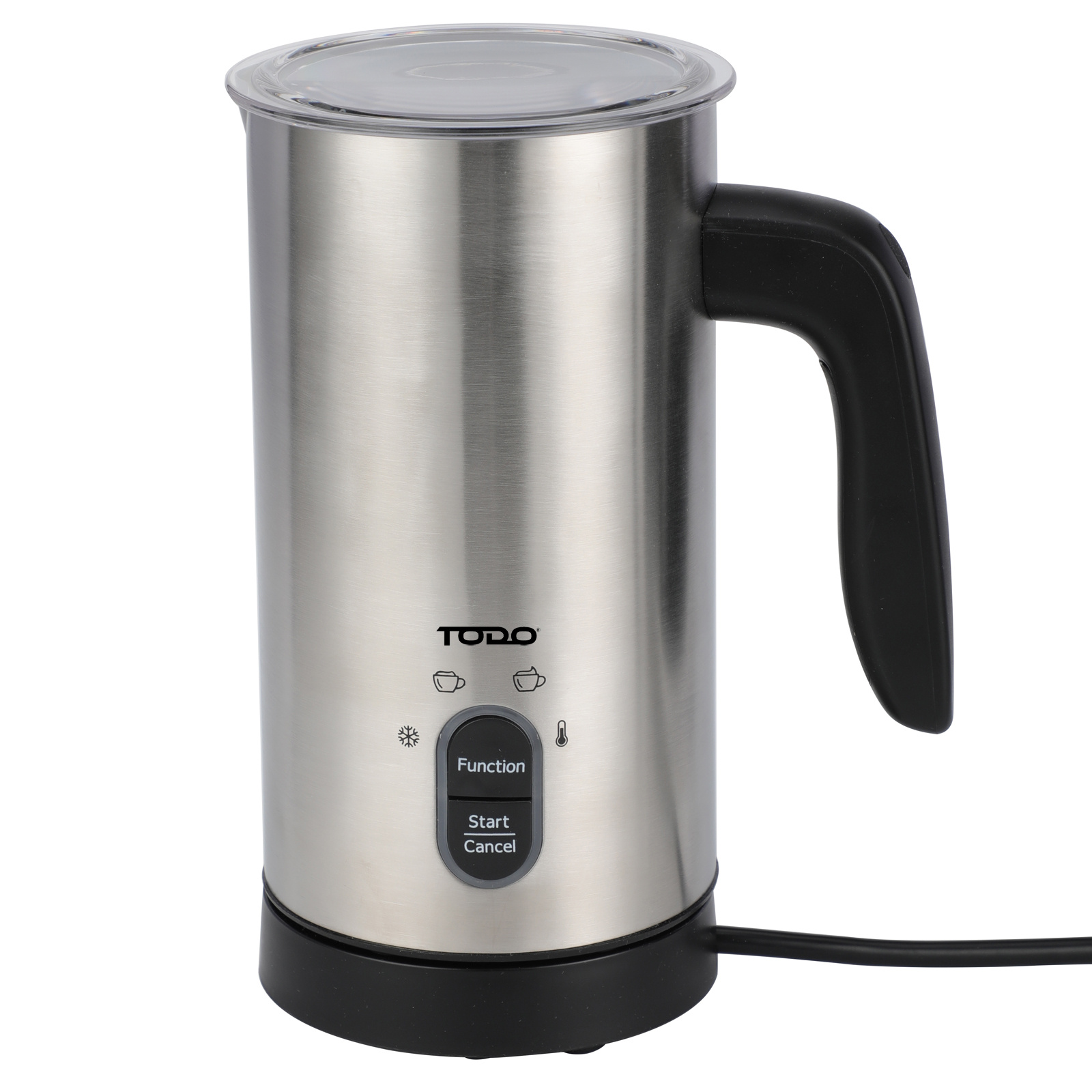 TEMU Milk Frother Hot And Cold Stainless Steel Coffee Maker 500w
