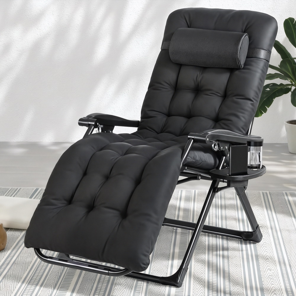 TEMU Gardeon Sun Lounge Lounger Folding Camping 0 Gravity Chair Outdoor Furniture