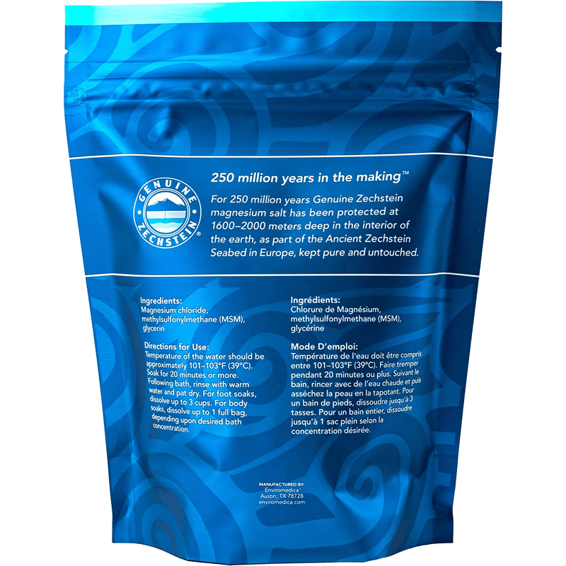 Ancient Minerals Magnesium Bath Flakes Ultra with MSM, 750 G
