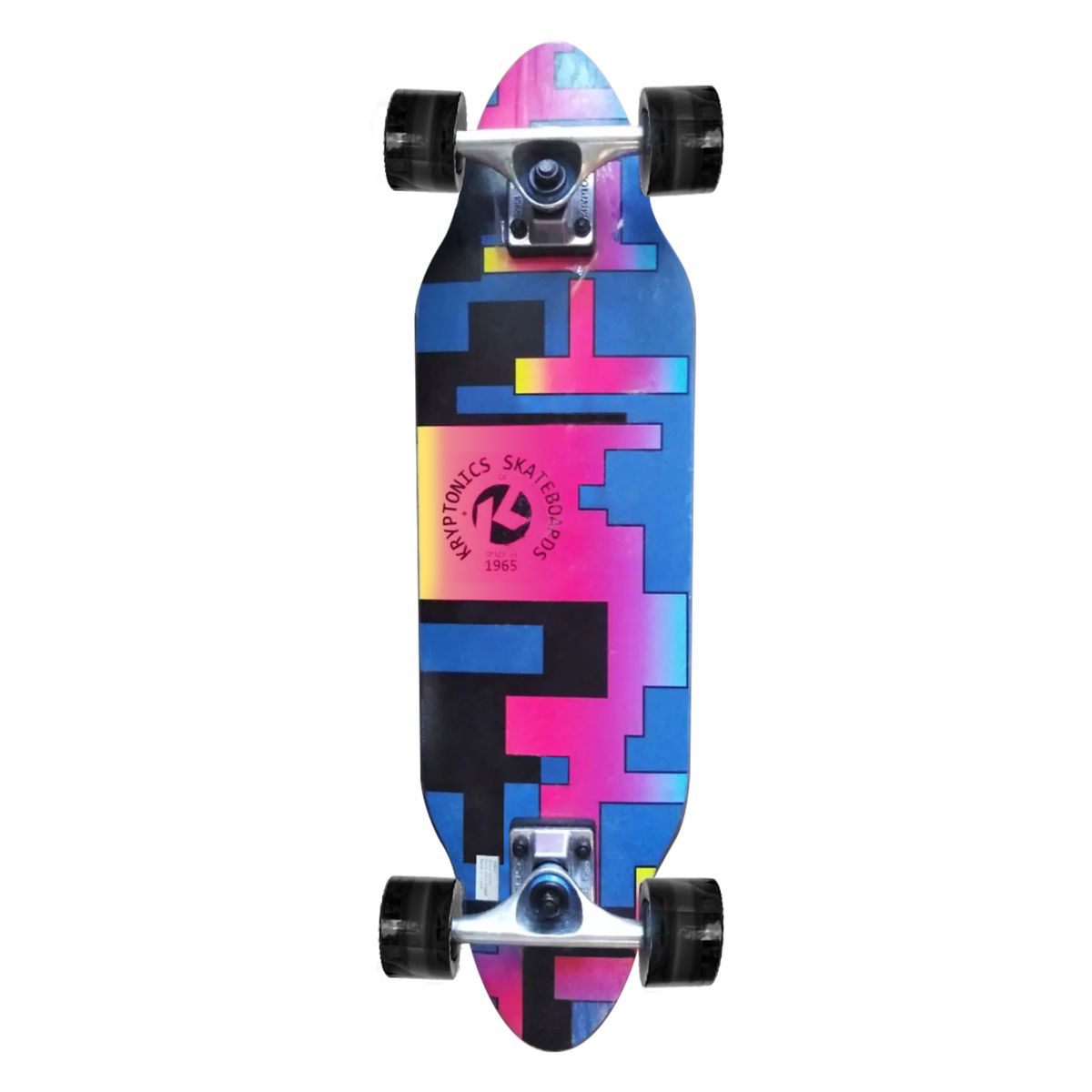 Kryptonics 26-inch Skateboard Mini Cutaway Cruiser Board - 89 IS Fine