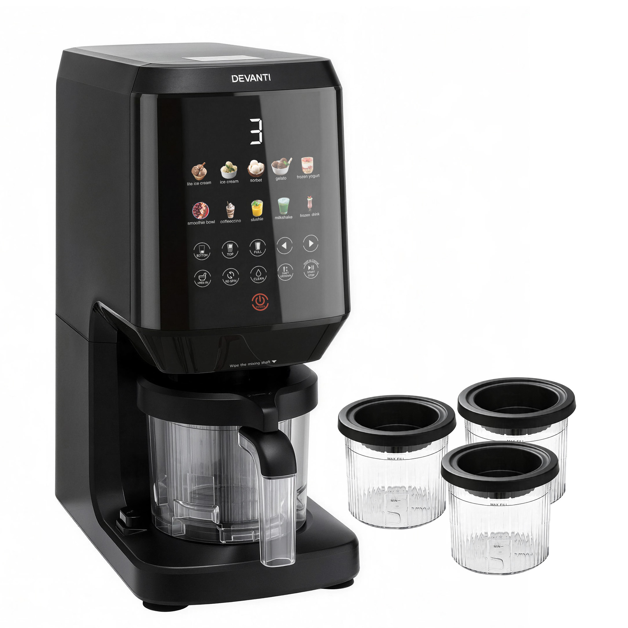   10 in 1 ice cream maker machine homemade gelato     control custom  