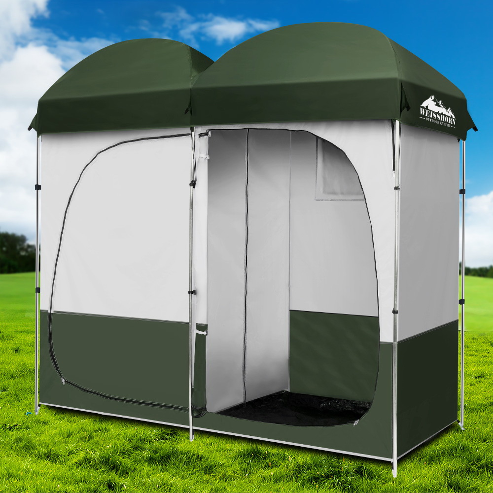TEMU Weisshorn Double Camping Shower Toilet Tent Outdoor Portable