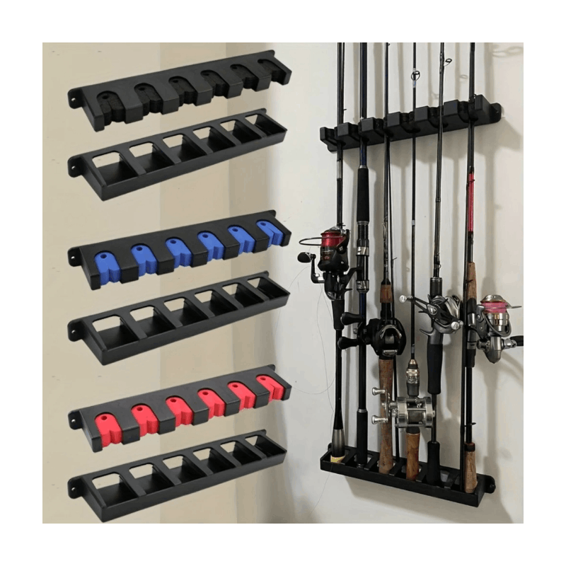TEMU Rod Stand Fishing Rod Storage Fishing Stand Fishing Rod Holder Rod Holder Vertical Wall Rod Rack Fishing Rod Holder Fishing Stand Storage Tool