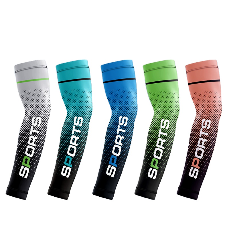 TEMU Customized Logo Printed Spandex Cooking Arm Sleeves That Dry Quickly And Offer Uv Protection. Arm Protection Set.