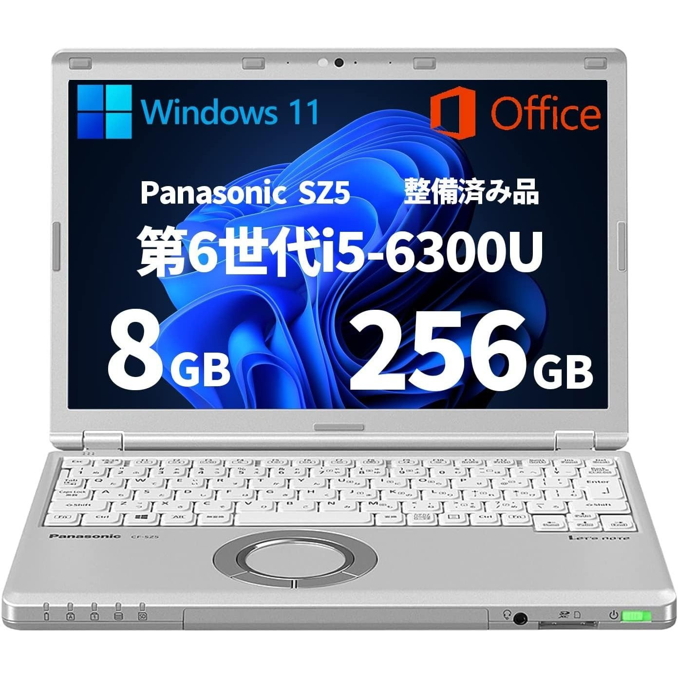 item picture [Pre-Installed Product] Laptop Panasonic CF-SZ5 6Th Generation I5 6300U Windows11 Office2019 Remote Work Work Study Initial Setup 12.1 Type