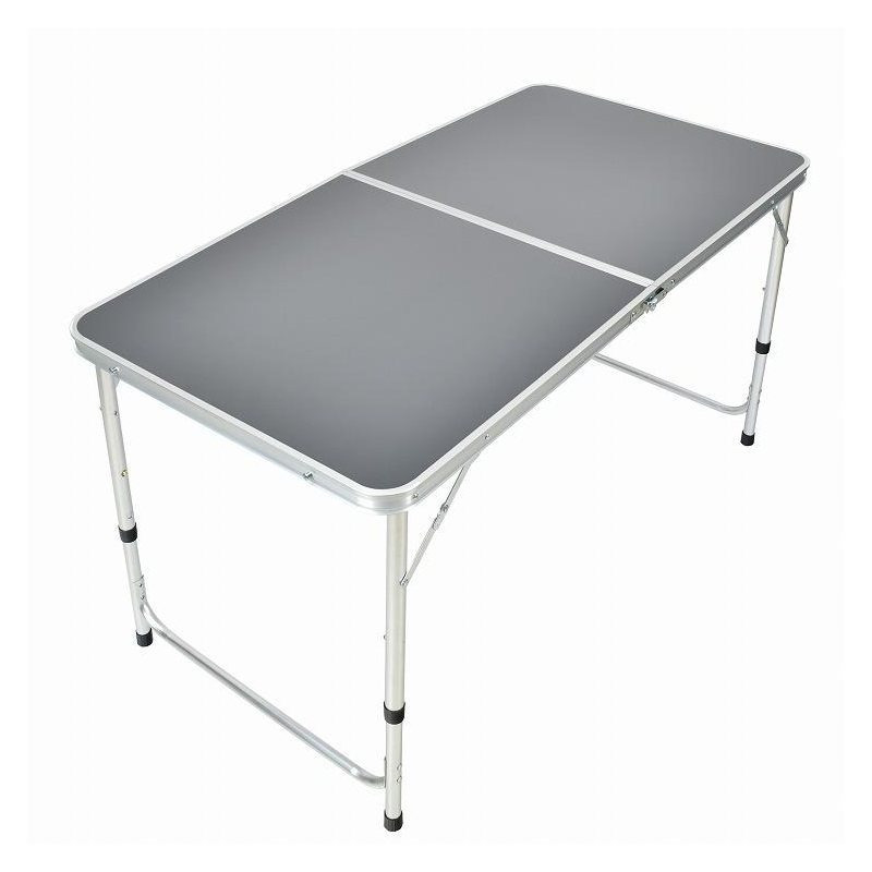 TEMU Outdoor Folding Table, 120cm Height Adjustable, Lightweight, Portable, Camping Table, , Bbq Table, Waterproof Aluminum
