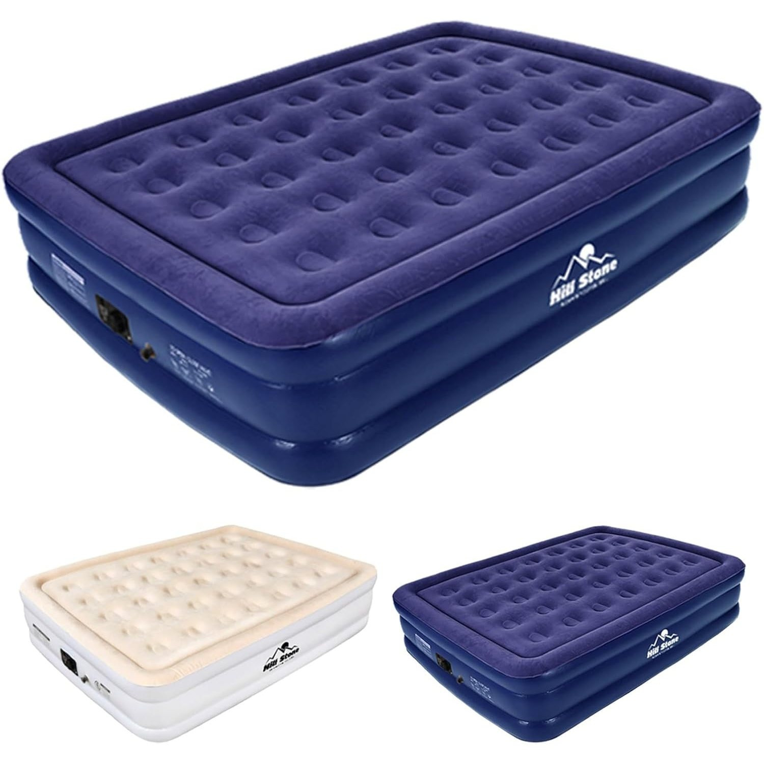TEMU Airbed Electric Single Guest Single Simple Bed 45cm Air Mattress Built-in Pump Inflatable Air Mattress Guest Compact Storage Comfortable