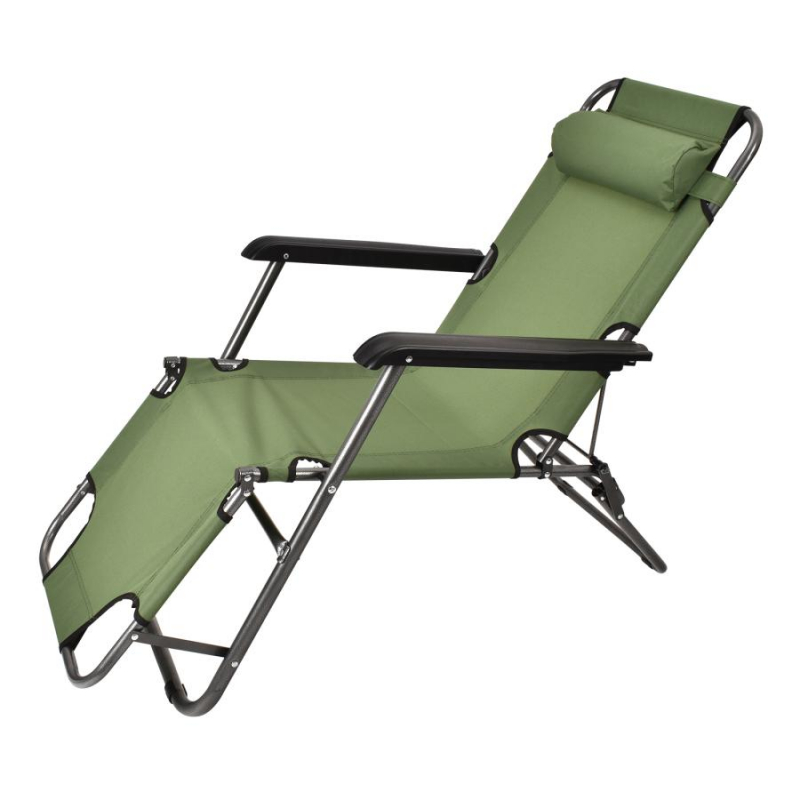 TEMU Outdoor Folding Chair, Reclining Chair, High Chair, Leisure Chair, Lightweight Camping Bed, Sauna, Outdoor Bathing Chair, Easy-to-assemble,