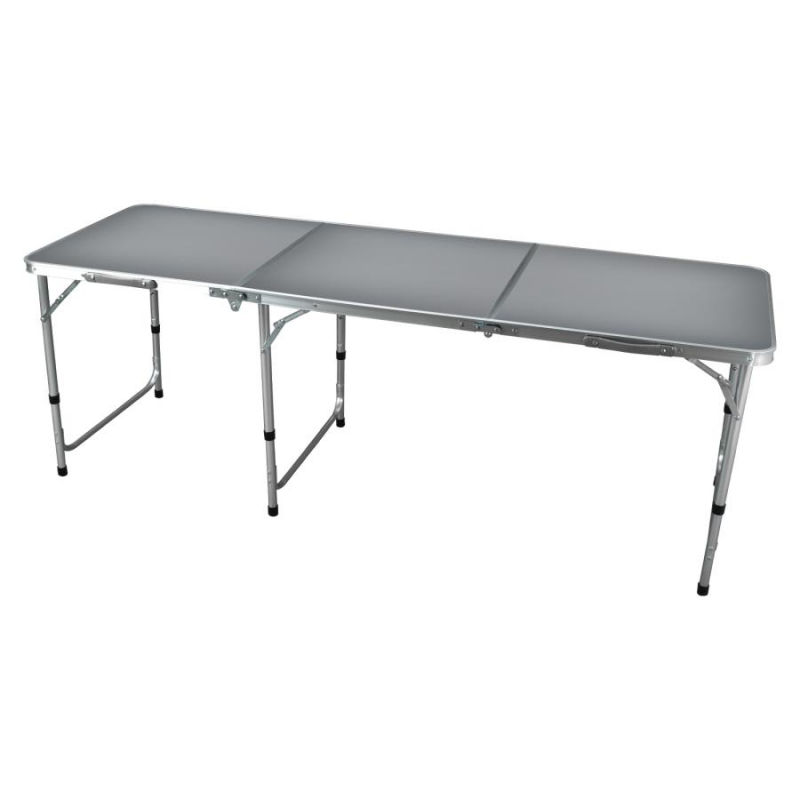 TEMU Outdoor Table, Folding Table, Picnic Table, Garden Table, Height Adjustable, Lightweight, Compact, Storage, Camping Table