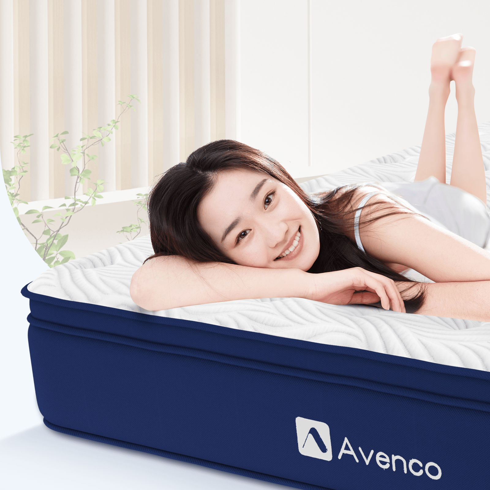 TEMU Avenco Mattress Queen High Mattress Bed Mattress Extremely Thick 25cm Bamboo Charcoal Infused Moisture-absorbing And Deodorizing Spring Mattress