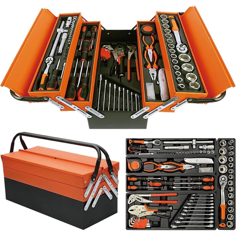 TEMU 85-piece Tool Set: Garage Tool Kit, , Maintenance Tool Set, Home Tool Kit, Socket Wrench Set, Driver Set