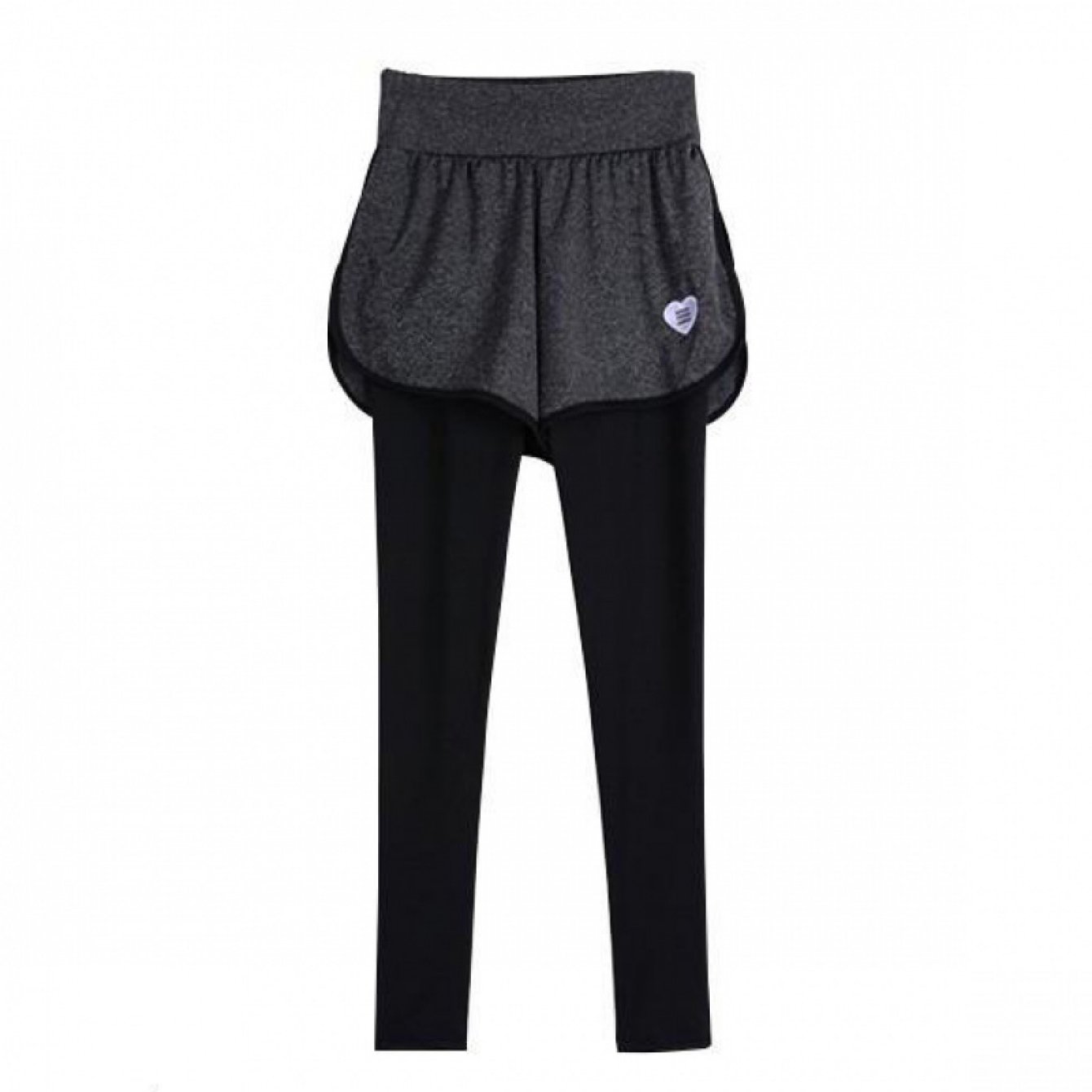 TEMU ショートパンツ レギンス 一体型 レディース ヨガ ジム セット トレーニングウェア 短パン ランニング スポーツ フィットネス