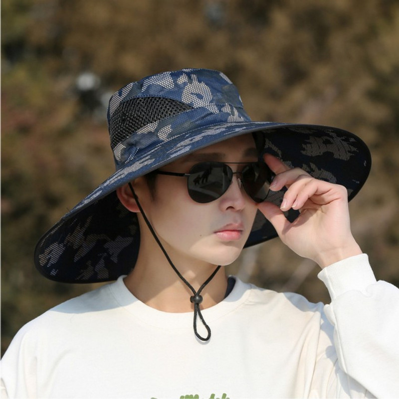 TEMU 등산모자 작업모자 큰챙모자 사파리모자 챙넓은 모자