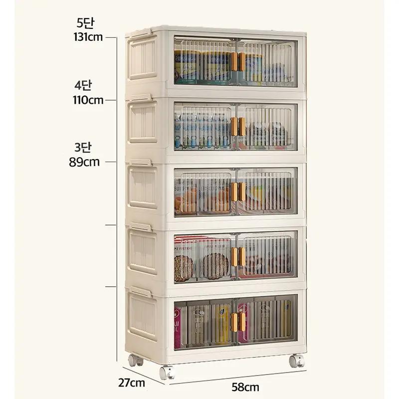 item picture folding storage box portable foldable large capacity   living room organizer cabinet