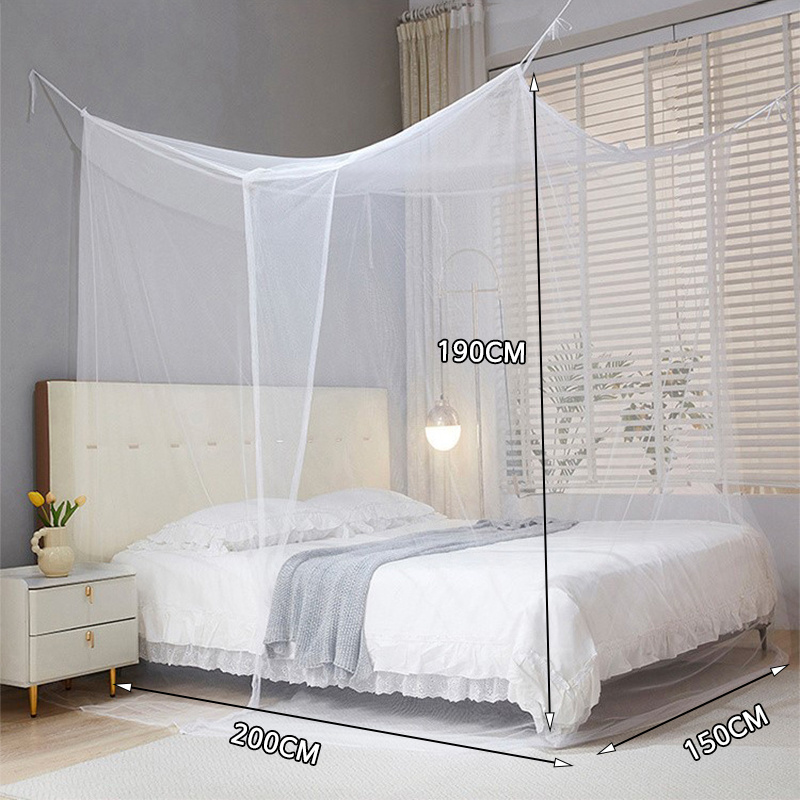 침대 모기장 사각 원터치 방충망 싱글 퀸 킹 캐노피 텐트형 캠핑 야외용: retailer-supplied image