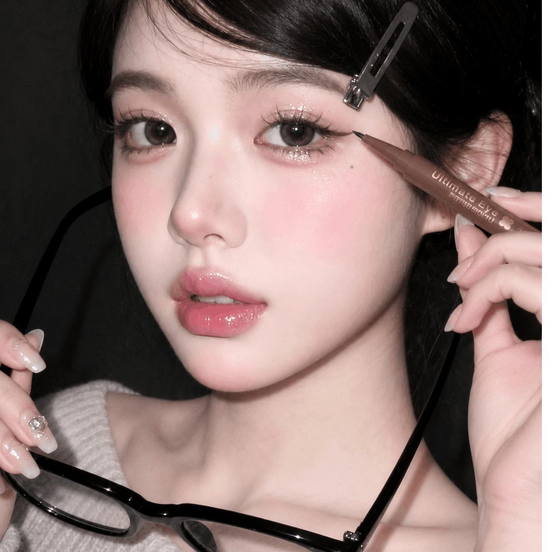 TEMU 워터프루프·롱래스팅 아이라이너, 눈매 강화, 번짐 방지 워터프루프 리퀴드 아이라이너 붓펜 번짐없는 아이라이너 아이라이너 잉크 흐름 안정적 튐 적음 한 번에 부드럽게 발색 정교한 꼬리 연장 롱웨어