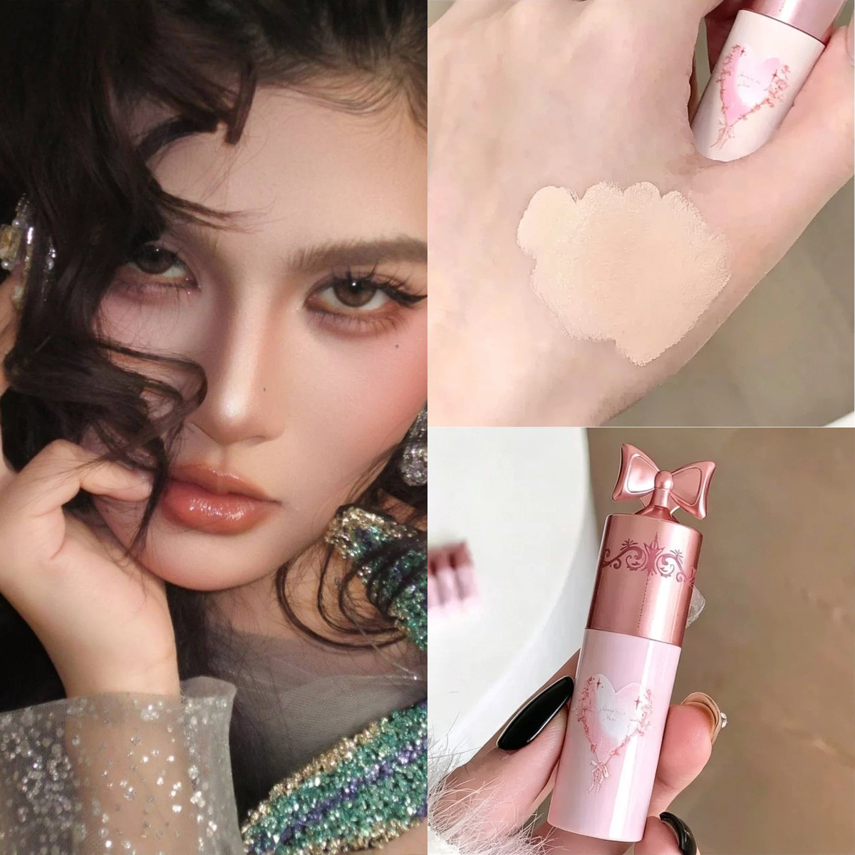 TEMU 리퀴드 컨실러 다크서클 잡티 트러블 흔적 커버 눈가 밝힘 입체감 메이크업