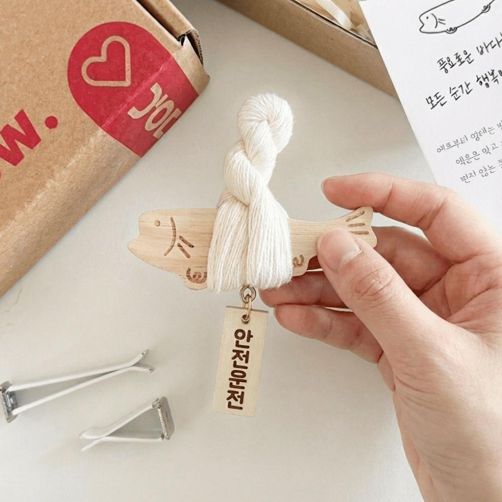TEMU 차량용 액막이 명태 룸미러 송풍구 액땜 고사, 차량용액막이명태