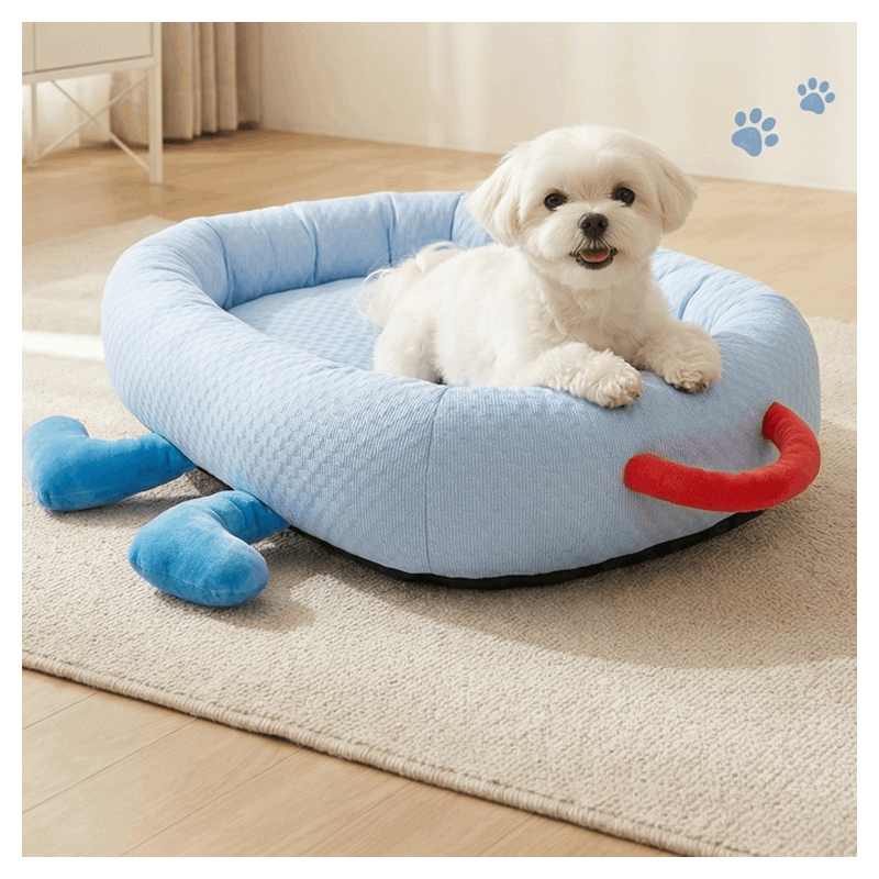 TEMU 시원한 쿨돌두 눈알 고양이 침대 휴대용 강아지 집