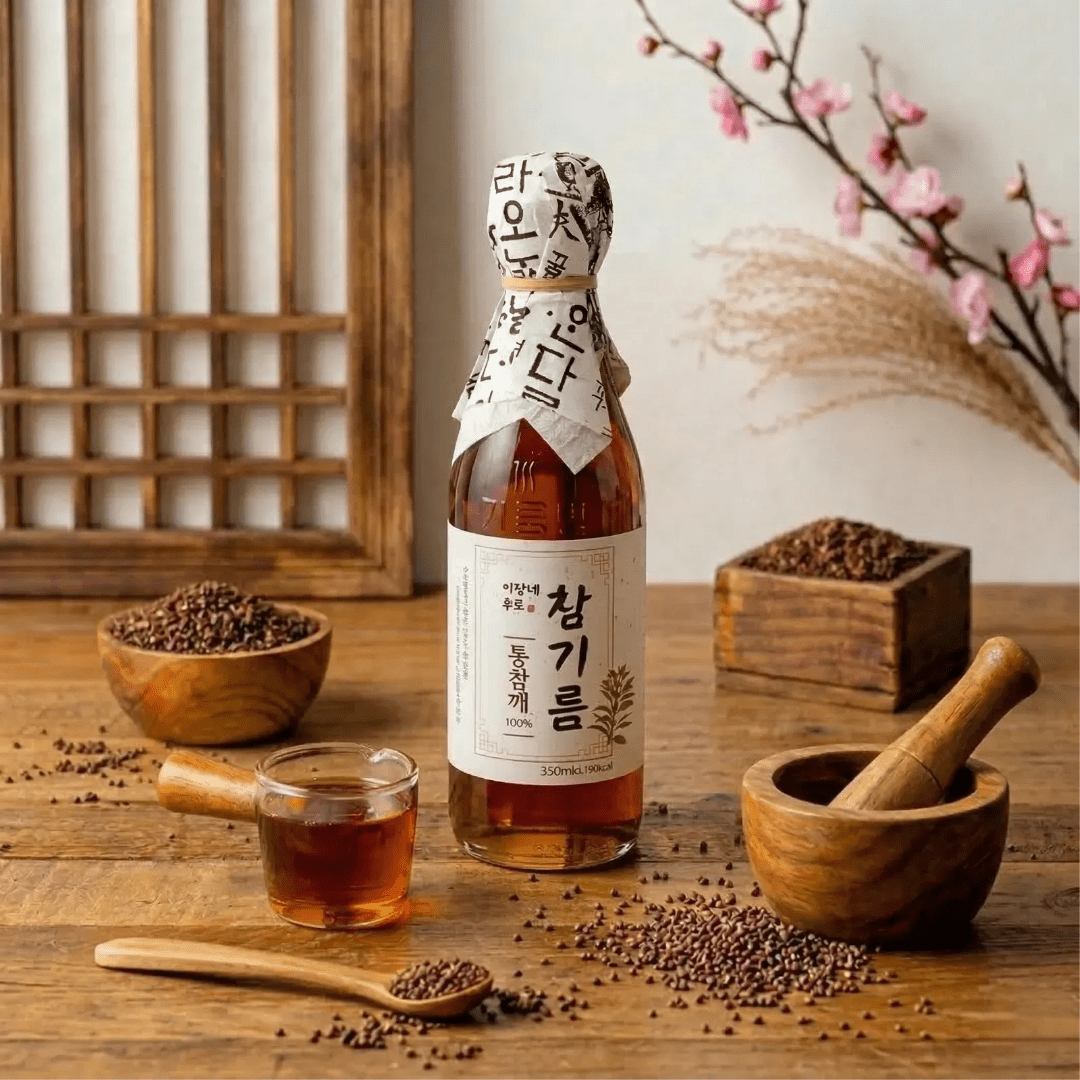 [이장네] 저온압착 참 고소한 100% 통참기름_350ml