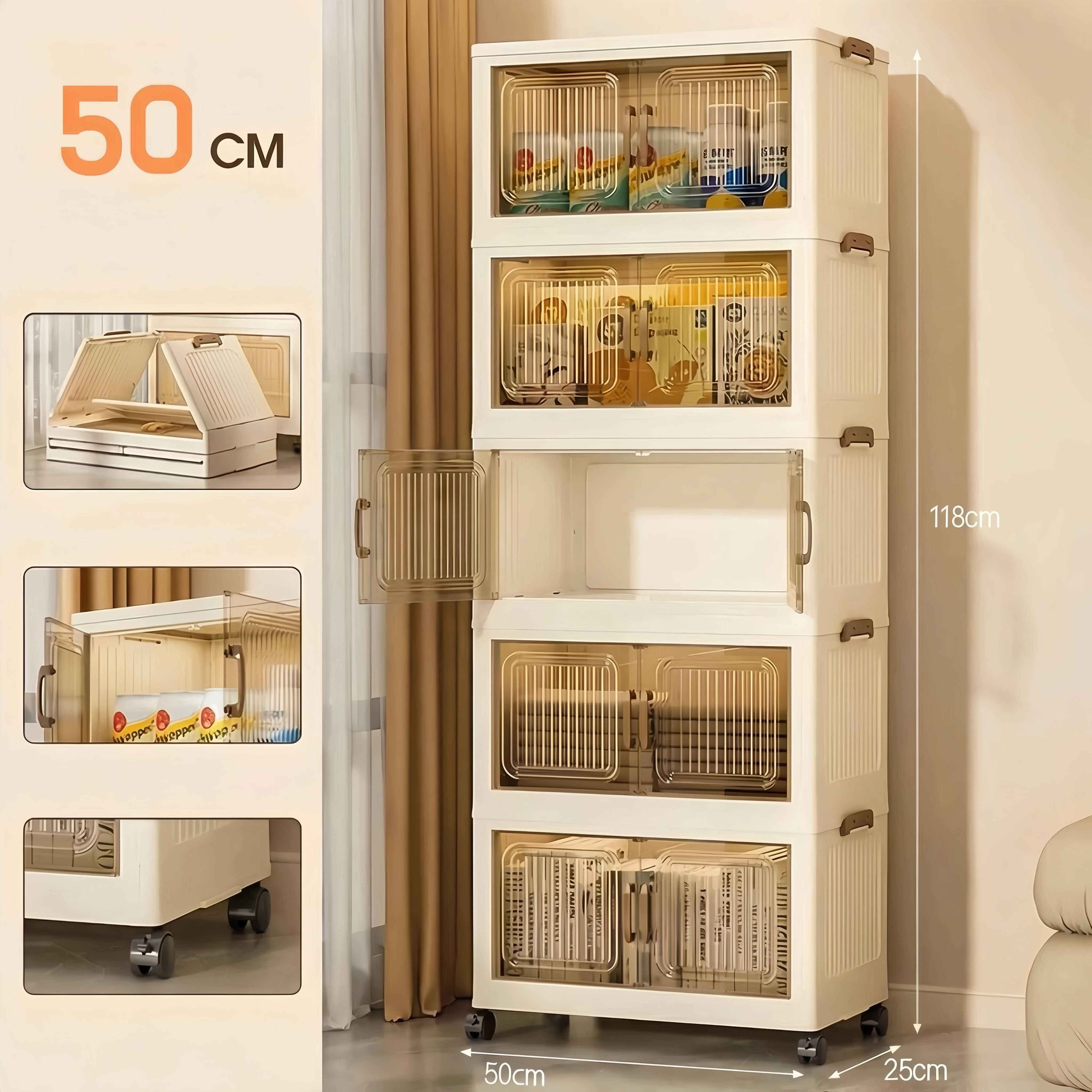 item picture portable folding   box closet portable folding storage box storage cabinet pantry large closet portable organizer