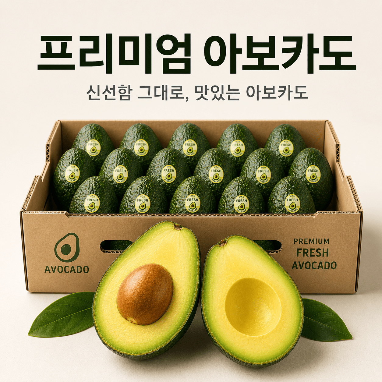 TEMU [최저가특가] 페루산 항공직송 프리미엄 아보카도