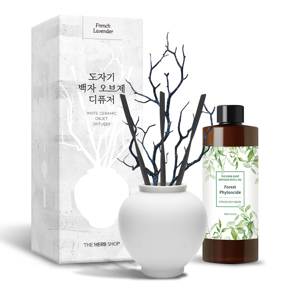 TEMU 더허브샵 백자 오브제 도자기 디퓨저 인테리어