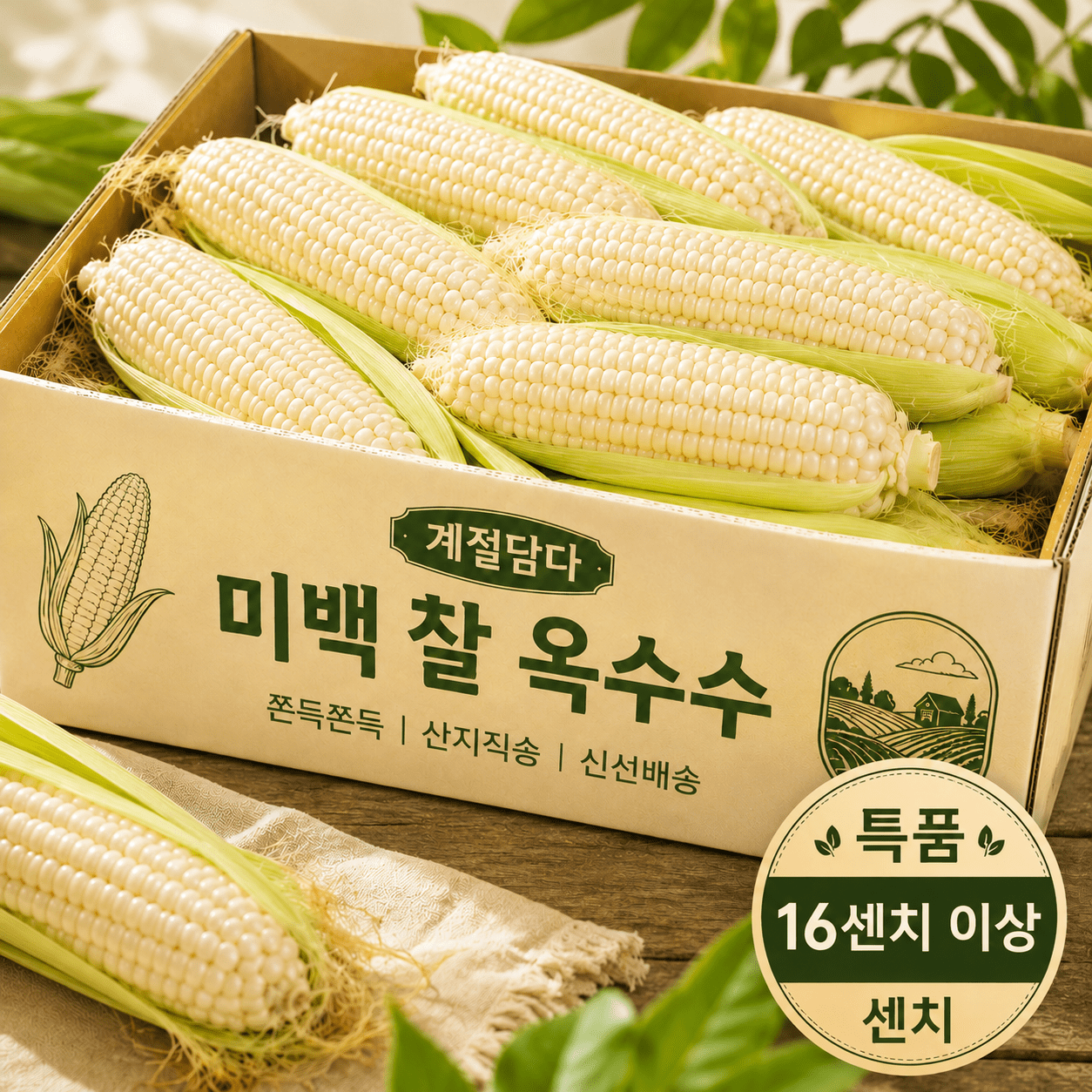TEMU [최저가도전] 초특가 쫀득이 미백찰옥수수 특품