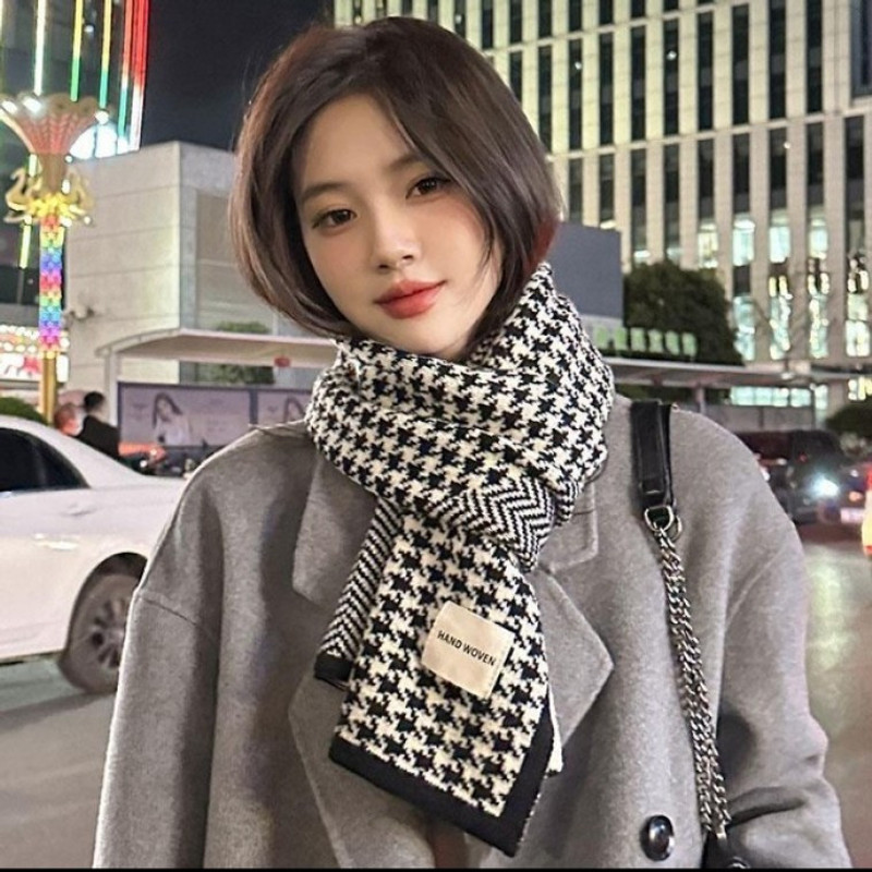 TEMU 니트목도리 목도리 머플러 겨울목도리 남녀공용