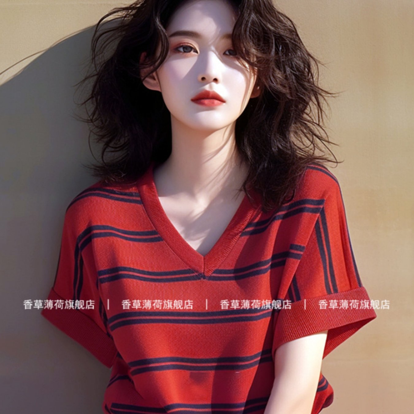 TEMU 여성용 여름 한국 스타일 나이 감소 독특하고 시크하며 아름다운 도파민 탑 티셔츠