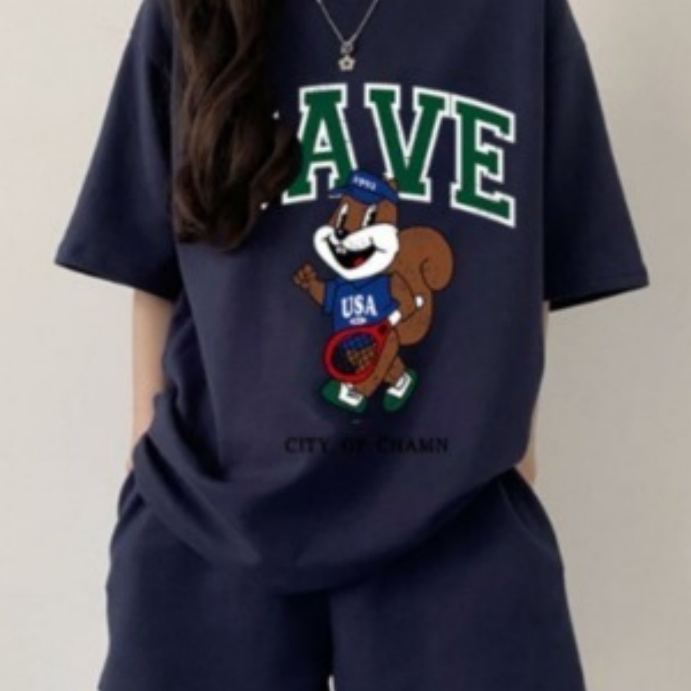 TEMU 2025 여름 신상 패션 슈트 여성용 나이 감소 여름 레저 스포츠 2피스 세트