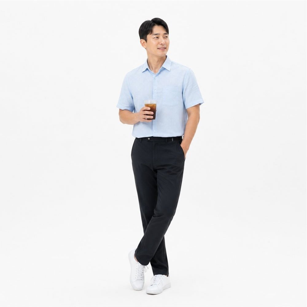 TEMU 편하게 입는 쿨냉감 남성 여름 허리밴드 바지