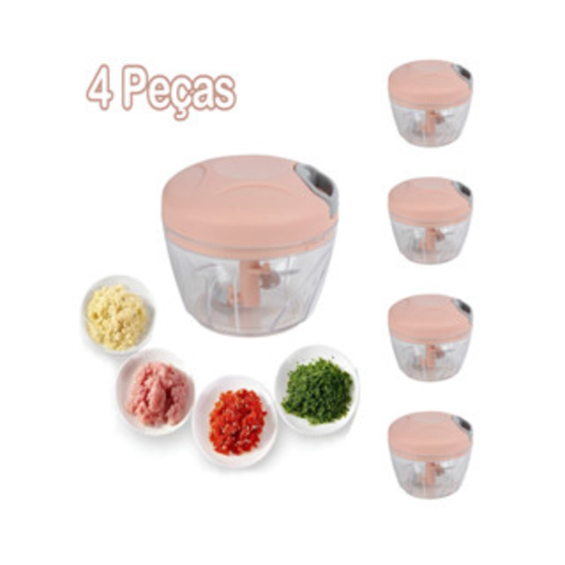 TEMU Kit 4 PEAS Mini Processador E Triturador De Alimentos (ALEATORIO