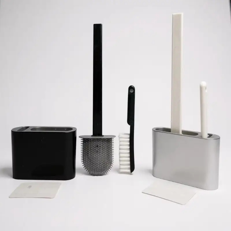 2 escova de silicone para vaso sanitário - base de banheiro , eficiênci 10