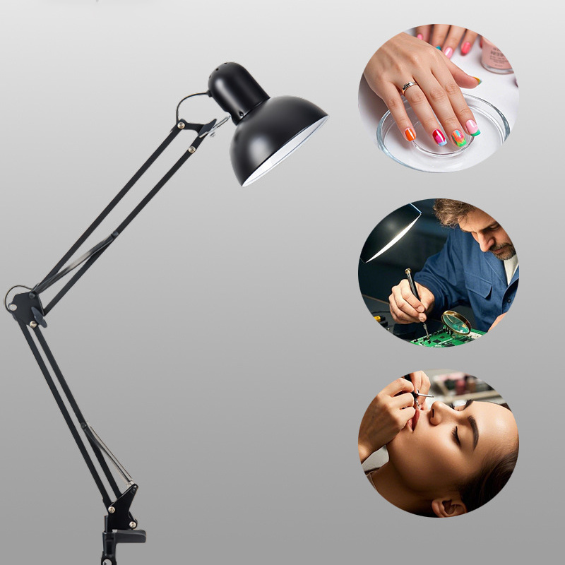 luminária de mesa led, luminária de mesa minimalista de metal com controle por botão,   tomada, ajustável em   e fixada  , acabamento  , proteção para os olhos, iluminação antirreflexo para escritórios e salas de estudo,   à mão -  / , iluminação para   de estudo | luminária de mesa  , luminária de mesa para escritório em casa detalhes 4
